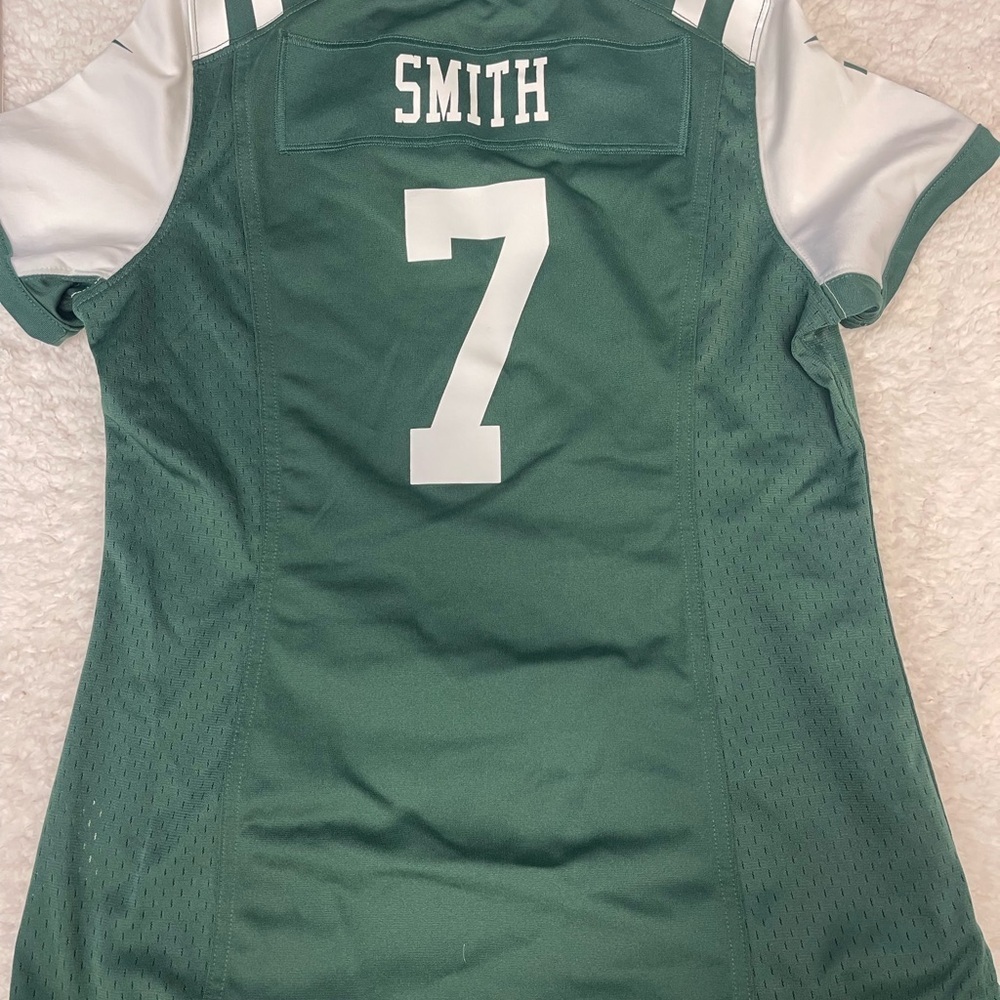Geno Smith New York Jets Official Nike Women’s Game Jersey – Green - Picture 7 of 9
